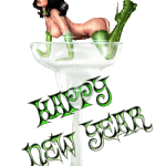 Gif animata buon anno pin up