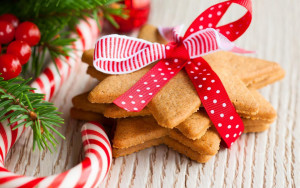 Sfondo dolci e biscotti natale